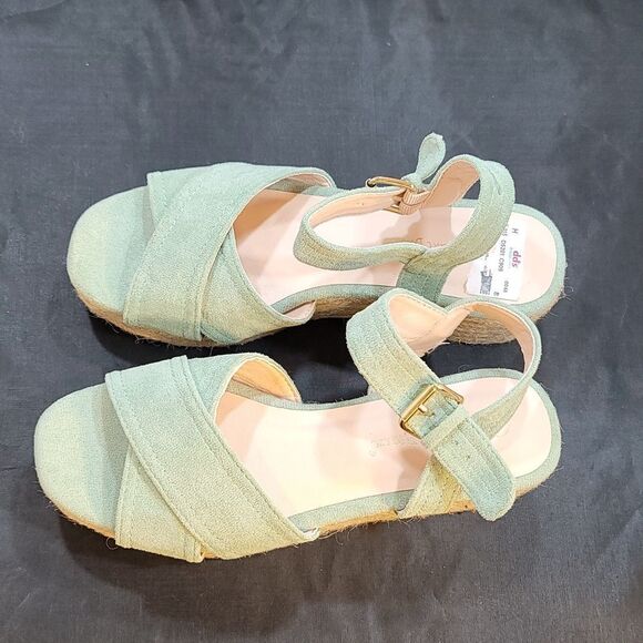 BRAND NEW NATURE BREEZE ESPADRILLE OPEN TOE WEDGE SANDAL - Picture 7 of 15